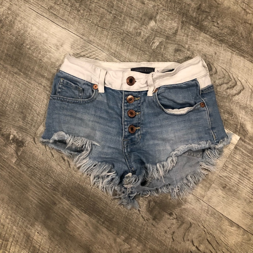 Kendall & Kylie high-rise short shorts